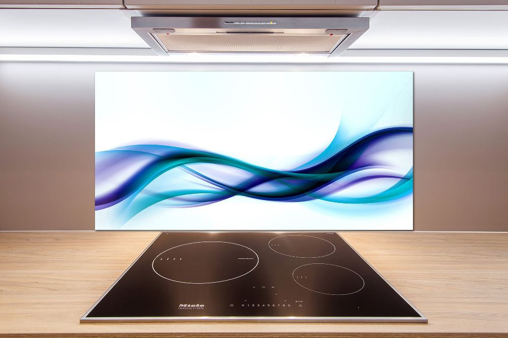 Cooker splashback Wave abstraction