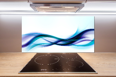 Cooker splashback Wave abstraction