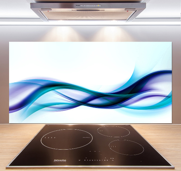 Cooker splashback Wave abstraction