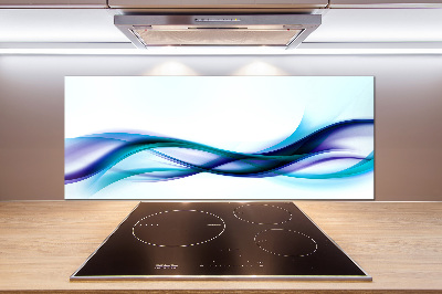 Cooker splashback Wave abstraction