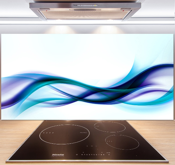 Cooker splashback Wave abstraction