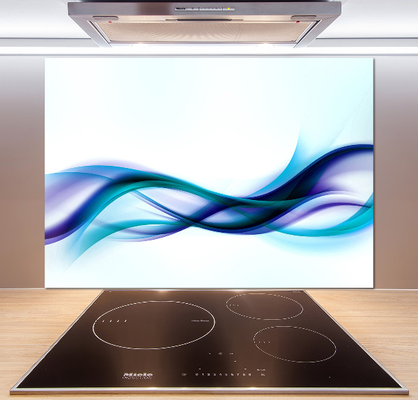 Cooker splashback Wave abstraction