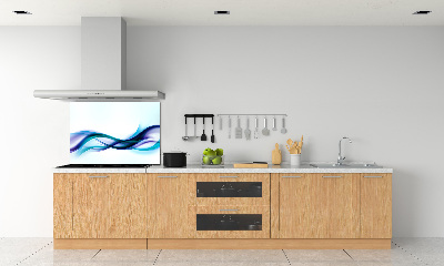 Cooker splashback Wave abstraction