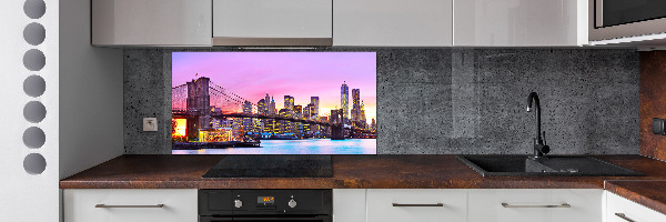 Glass splashback Manhattan New York