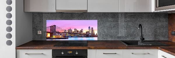 Glass splashback Manhattan New York