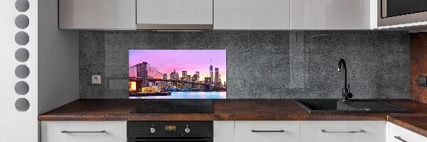 Glass splashback Manhattan New York