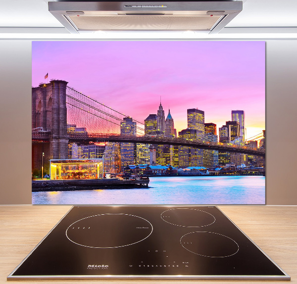 Glass splashback Manhattan New York