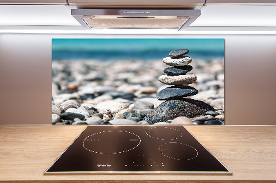 Cooker splashback Stack of stones