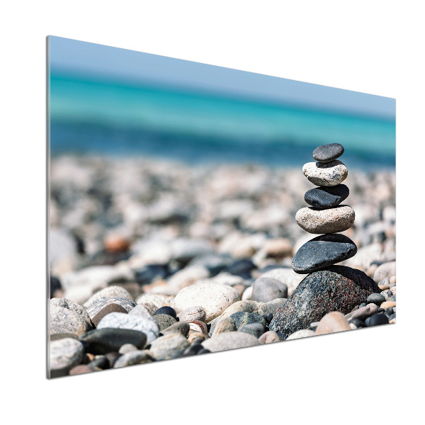 Cooker splashback Stack of stones