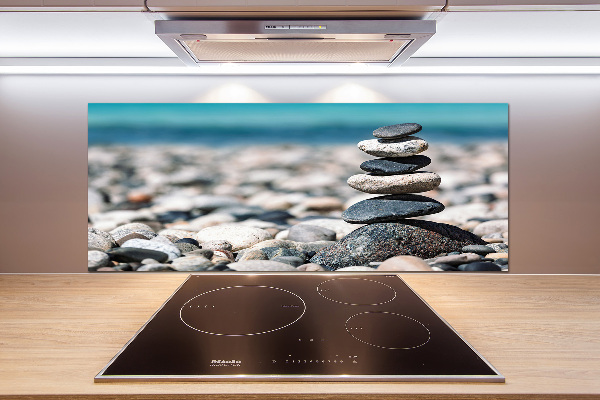 Cooker splashback Stack of stones