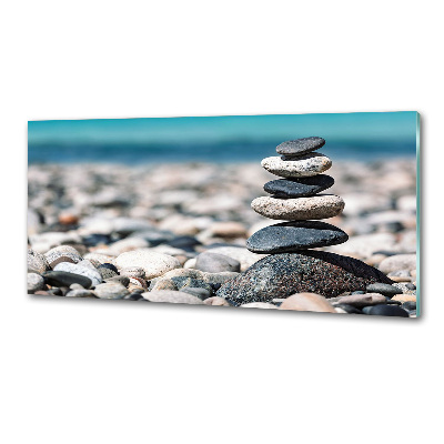 Cooker splashback Stack of stones