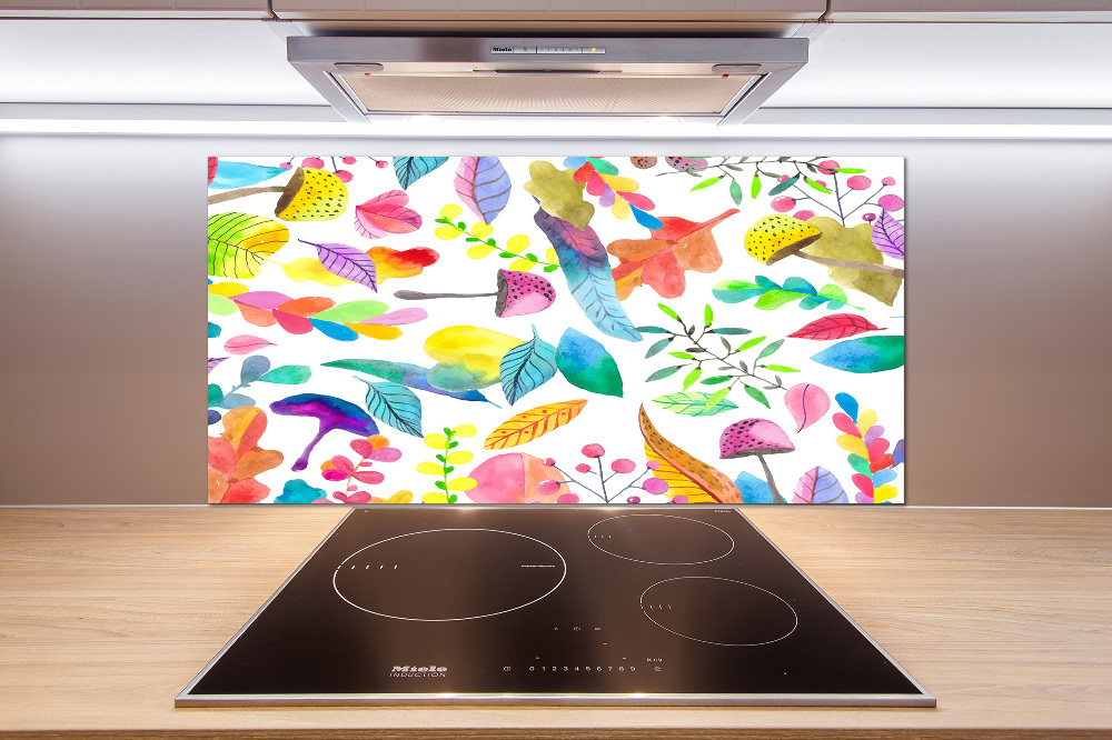 Cooker splashback Floral pattern