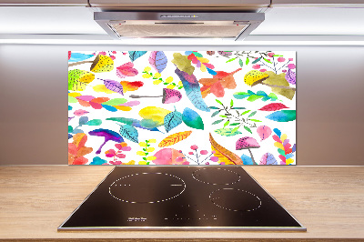 Cooker splashback Floral pattern