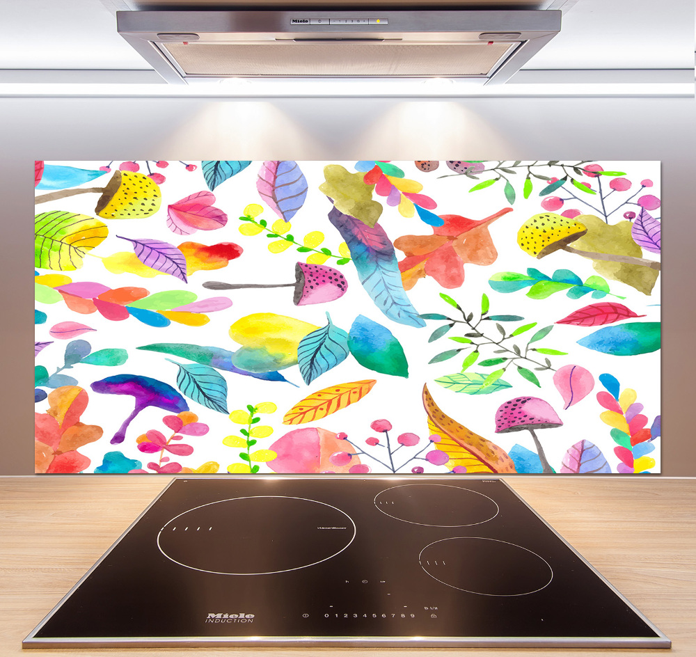 Cooker splashback Floral pattern