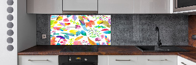 Cooker splashback Floral pattern