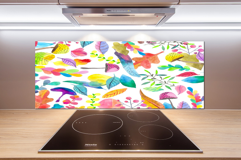 Cooker splashback Floral pattern