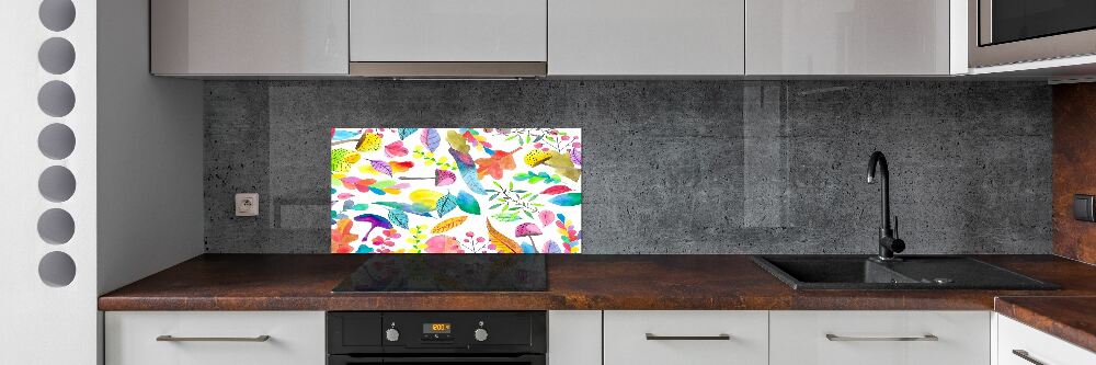 Cooker splashback Floral pattern