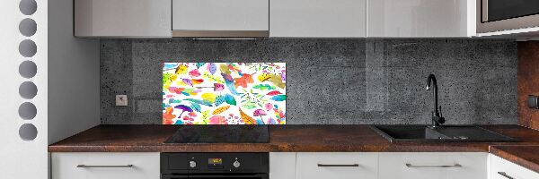 Cooker splashback Floral pattern