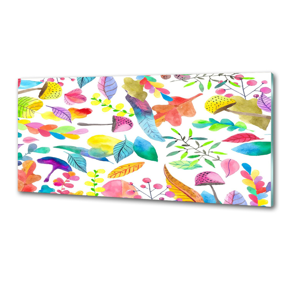 Cooker splashback Floral pattern