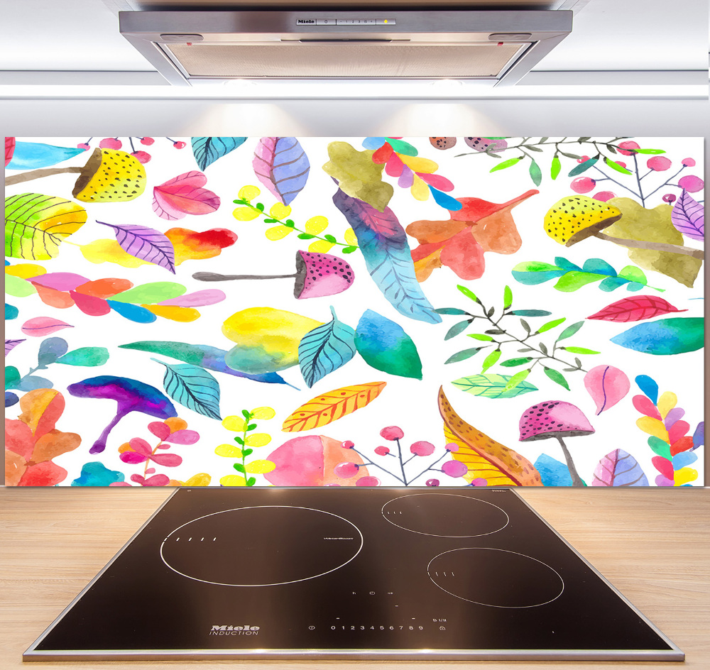 Cooker splashback Floral pattern