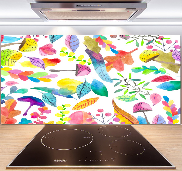 Cooker splashback Floral pattern