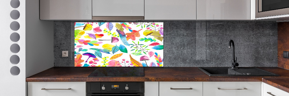 Cooker splashback Floral pattern