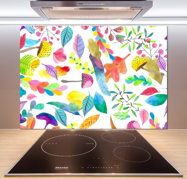 Cooker splashback Floral pattern