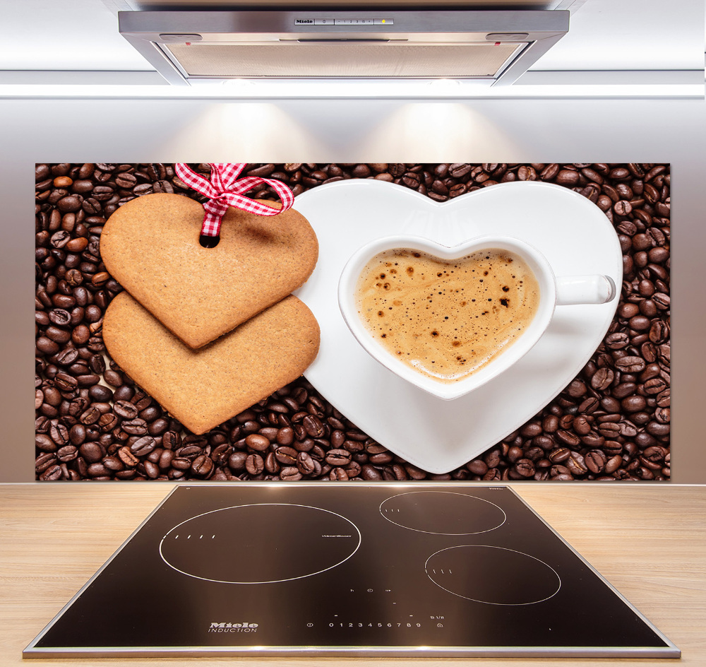 Cooker splashback Coffee and gingerbread