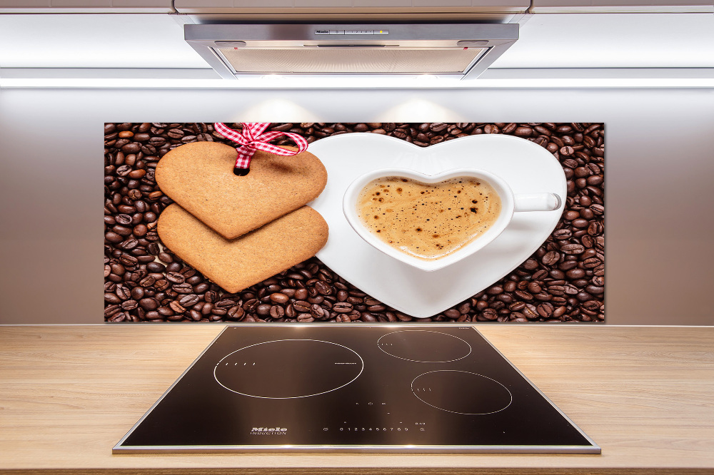 Cooker splashback Coffee and gingerbread