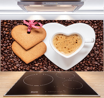 Cooker splashback Coffee and gingerbread