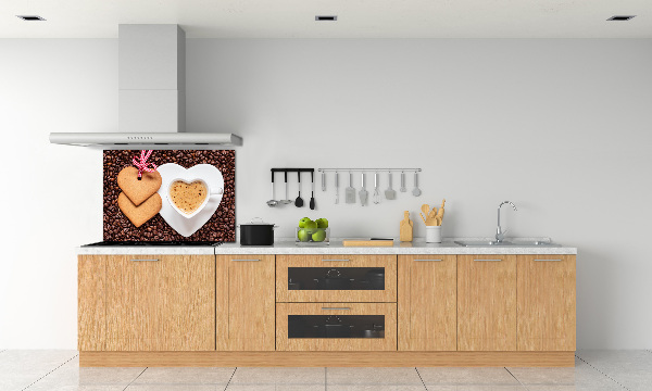 Cooker splashback Coffee and gingerbread