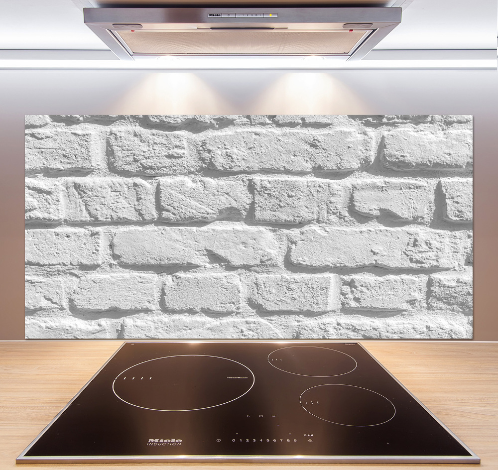 Cooker splashback Brick wall