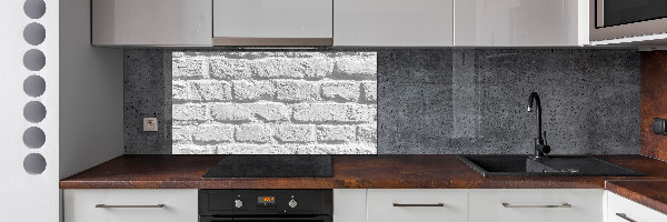 Cooker splashback Brick wall