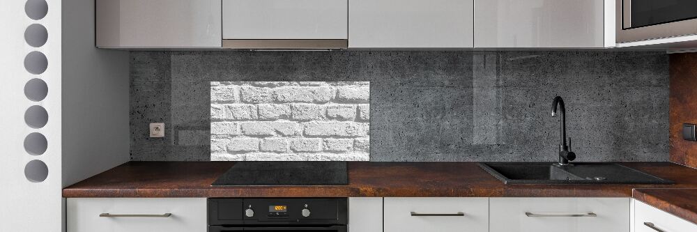 Cooker splashback Brick wall