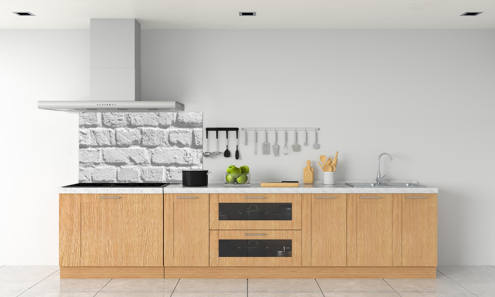 Cooker splashback Brick wall