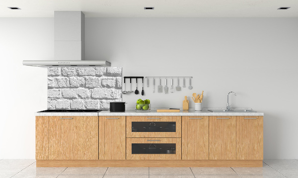 Cooker splashback Brick wall