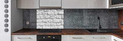 Cooker splashback Brick wall