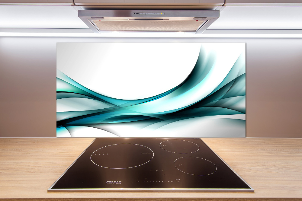 Cooker splashback Wave abstraction