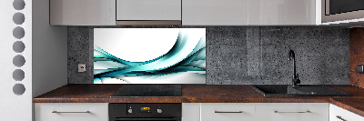 Cooker splashback Wave abstraction