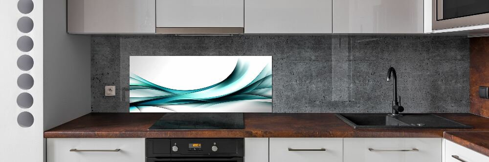 Cooker splashback Wave abstraction