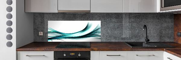 Cooker splashback Wave abstraction