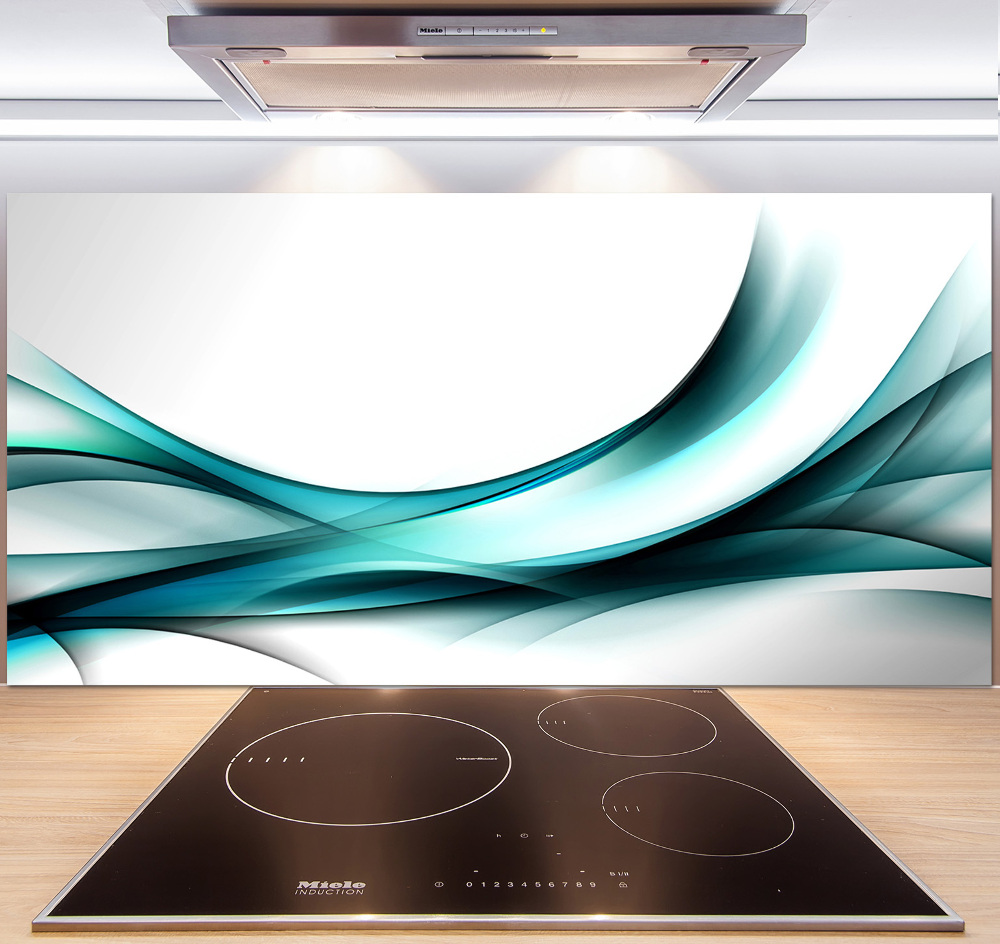 Cooker splashback Wave abstraction