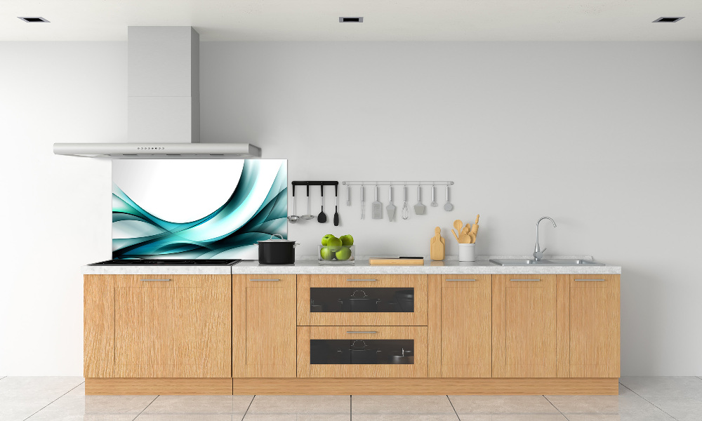 Cooker splashback Wave abstraction