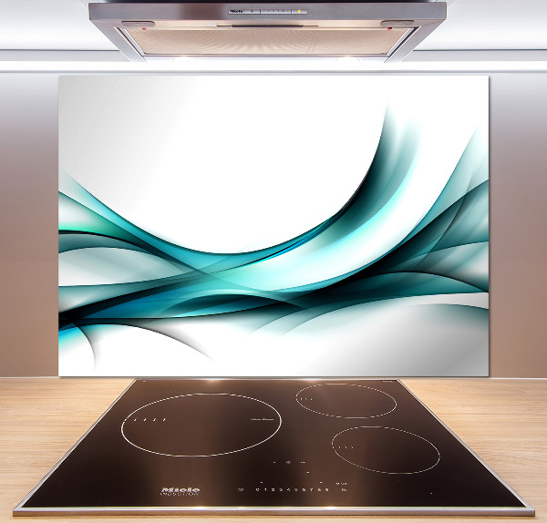 Cooker splashback Wave abstraction