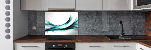 Cooker splashback Wave abstraction