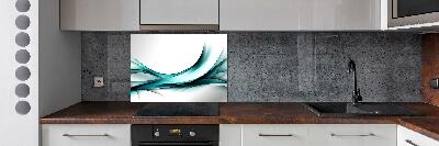 Cooker splashback Wave abstraction