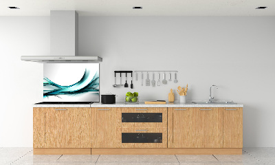 Cooker splashback Wave abstraction