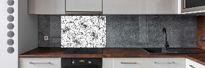 Cooker splashback Hawaiian flowers