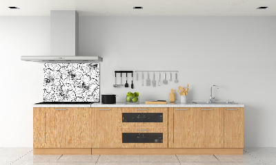 Cooker splashback Hawaiian flowers