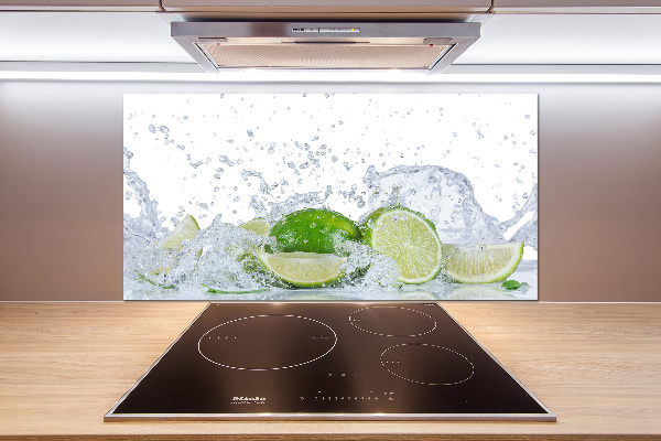 Cooker splashback Lime and water